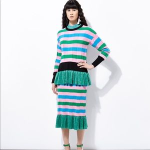 Joanne Hynes Horizontal Stripe Kick Hem Set